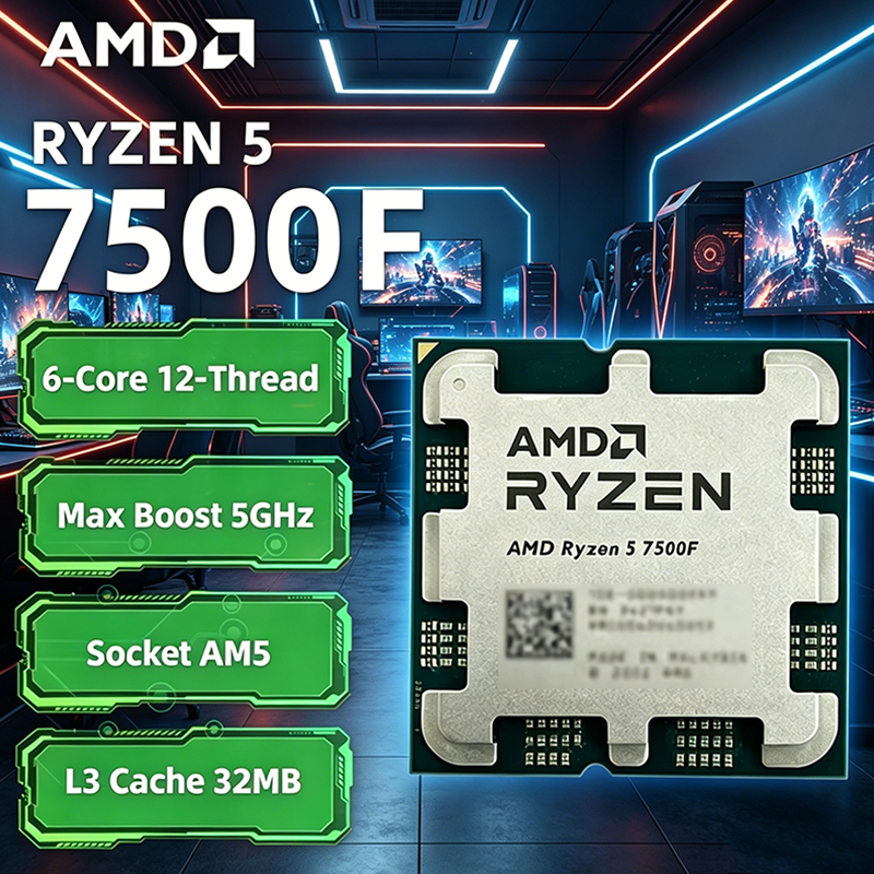 Pc Gaming Amd Ryzen 5 - AMD Ryzen 5 7500F 3.7GHz 6-Core
