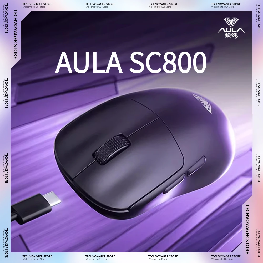 Pc Gaming Custom - AULA SC800 Gaming Mouse Paw3395 Sensor