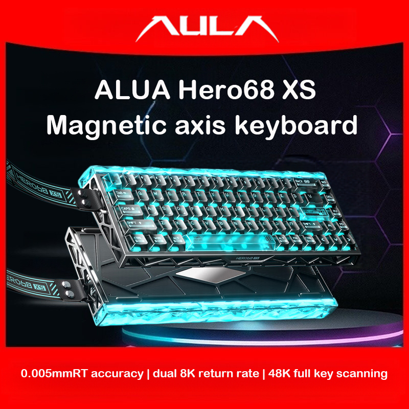 Pc Gaming Uk - AULA Hero68 XS Tri-Mode Magnetic Keyboard