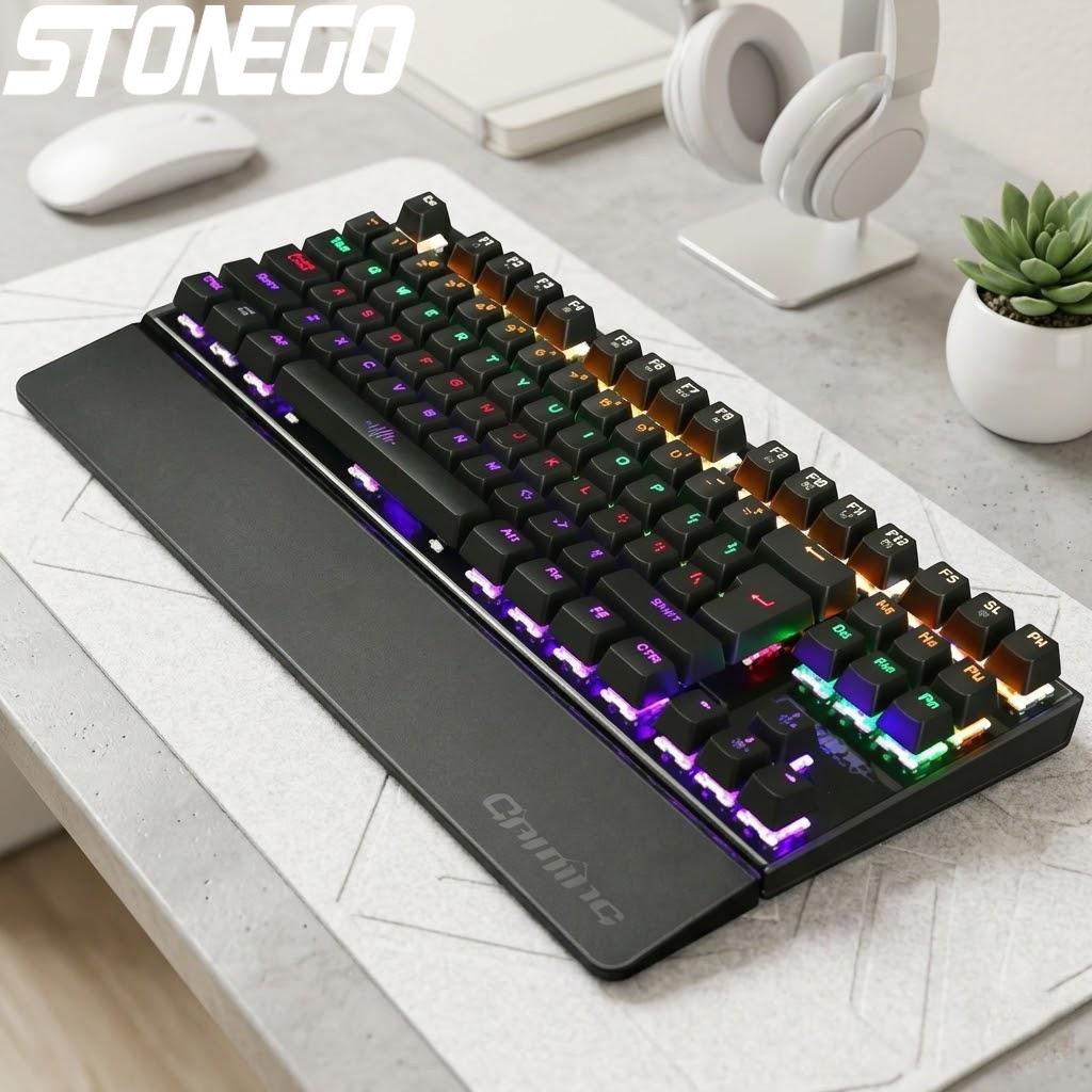 Anti-Ghosting Keyboard - RGB Mechanical Gaming Keyboard 26 Keys