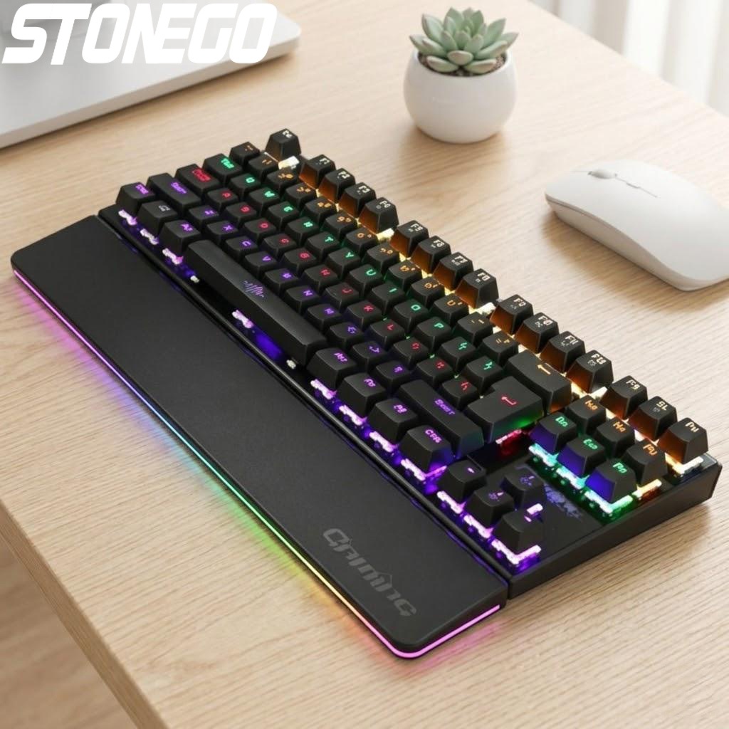 Anti-Ghosting Keyboard - RGB Mechanical Gaming Keyboard USB Wired