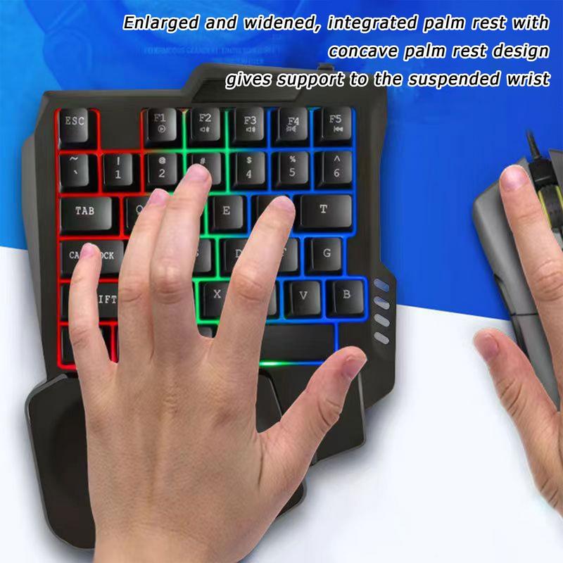 Pc Gaming Uk - 35 key Gaming Keyboard Single Hand