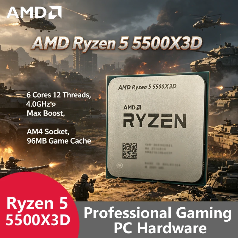 Pc Gaming Custom - AMD Ryzen 5 5500X3D AM4 7nm