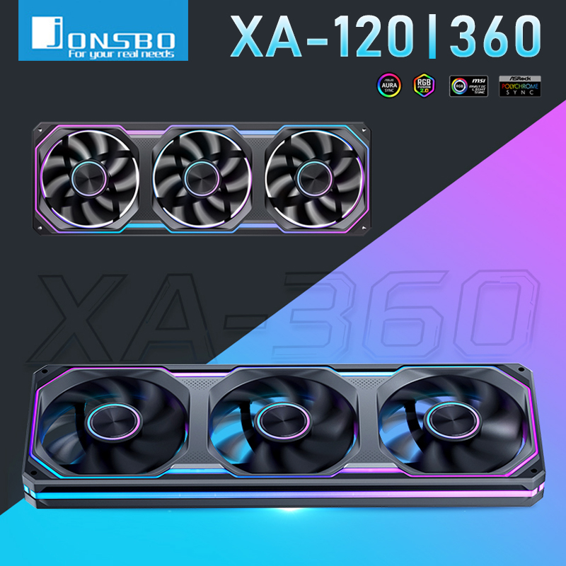 Pc Gaming Jonsbo - Jonsbo XA-120 XA-360BR PC Chassis Fan