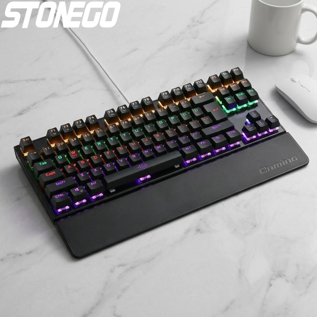 Anti-Ghosting Keyboard - Mechanical Gaming Keyboard Backlit RGB USB