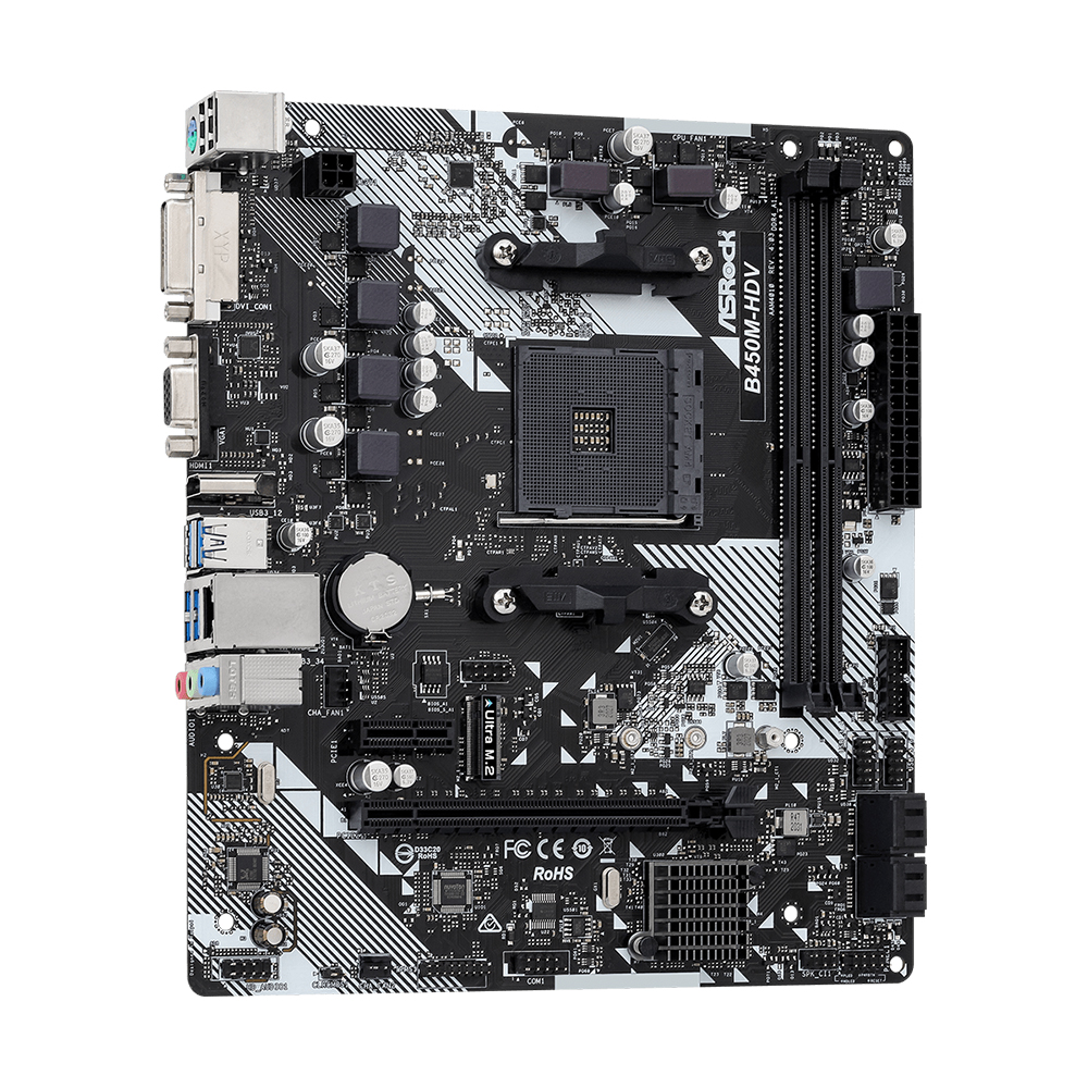 ASROCK B450M-HDV R4.0 Motherbo - مراجعة Pc Gaming Amd Ryzen 5 وسعره