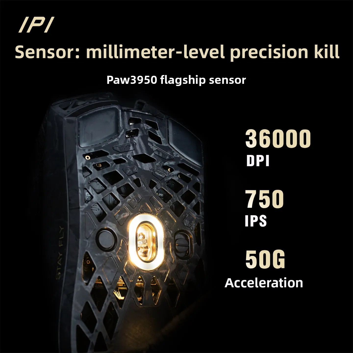 IPI STAY FLY Dual 8K PAW3950 M - مراجعة Pc Gaming Custom وسعره