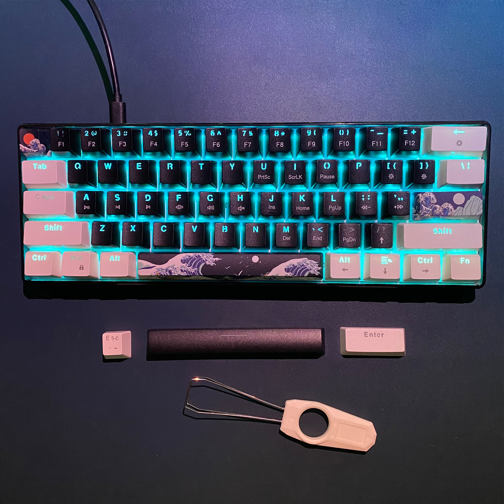 60% Gaming Mechanical Keyboard - مراجعة Anti-Ghosting Keyboard وسعره