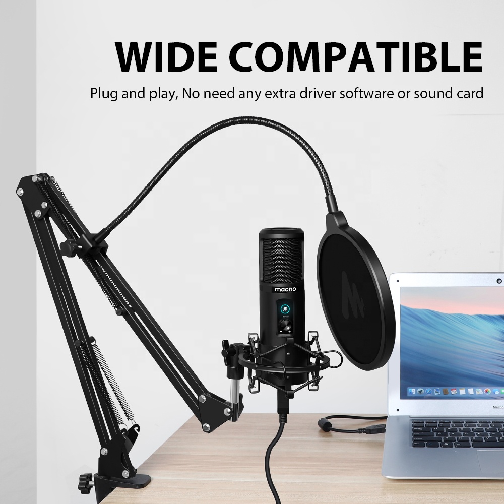 MAONO Professional USB Microph - مراجعة Gaming Microphone وسعره