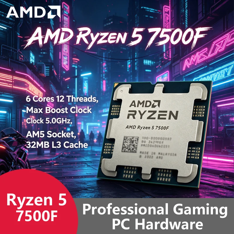 AMD Ryzen 5 7500F AM5 5nm Gami - مراجعة Pc Gaming Custom وسعره