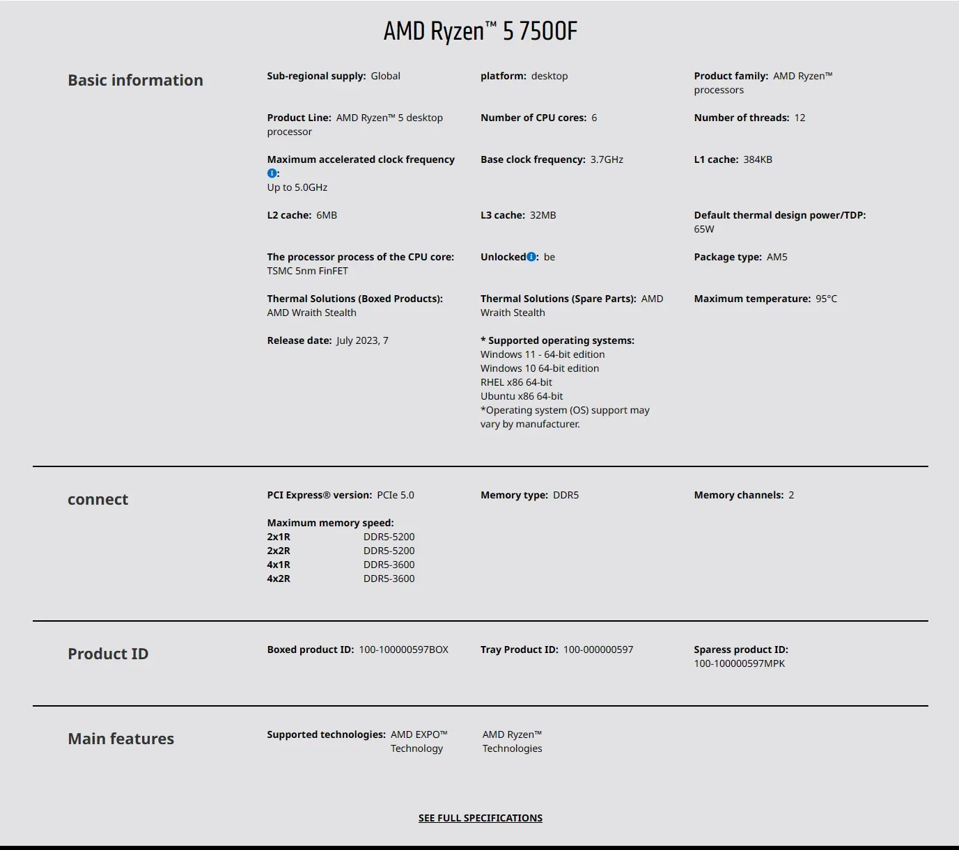 AMD Ryzen 5 7500F AM5 5nm Gami - مراجعة Pc Gaming Custom وسعره