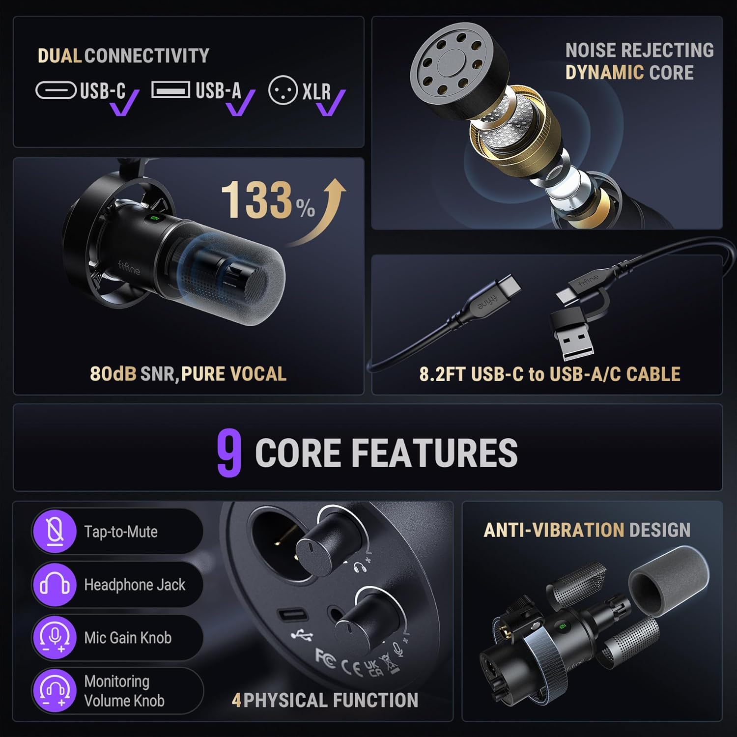 Dynamic XLR/USB Podcast Microp - مراجعة Gaming Microphone وسعره