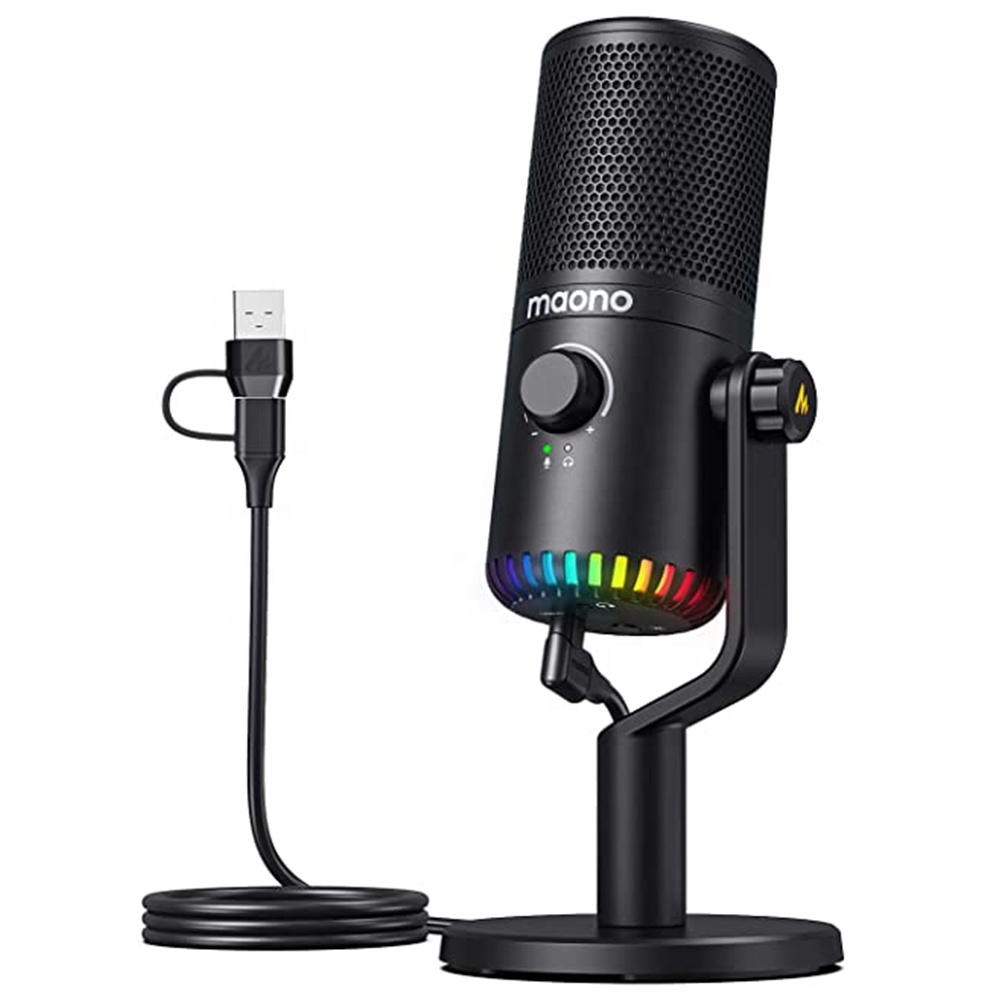 MAONO PC Programmable RGB Gami - مراجعة Gaming Microphone وسعره