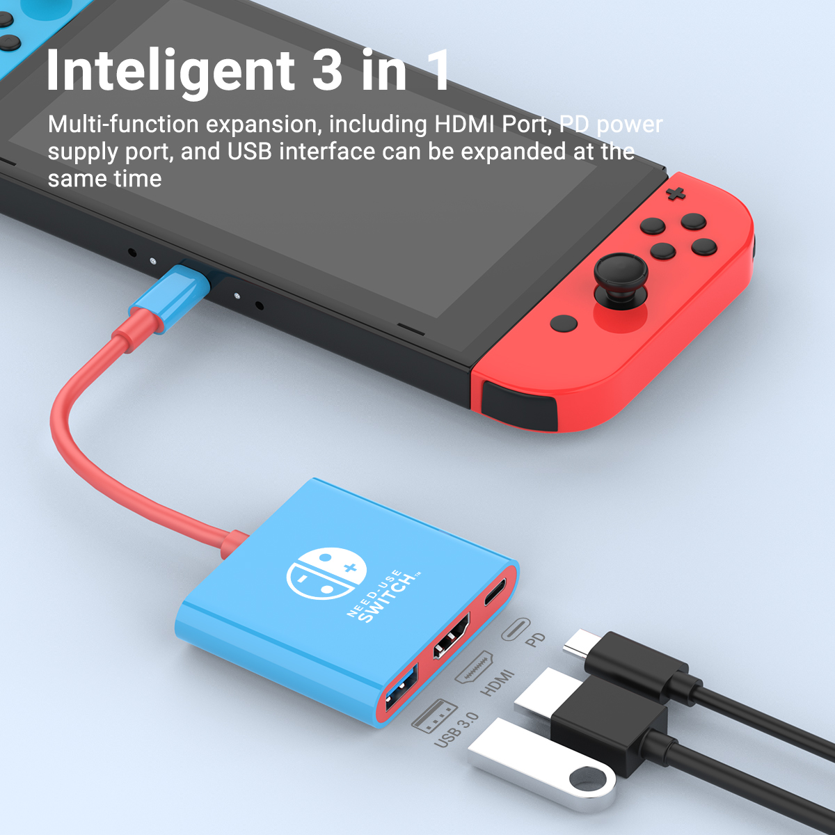 Portable Switch Docking Statio - مراجعة Usb Hub Gaming وسعره