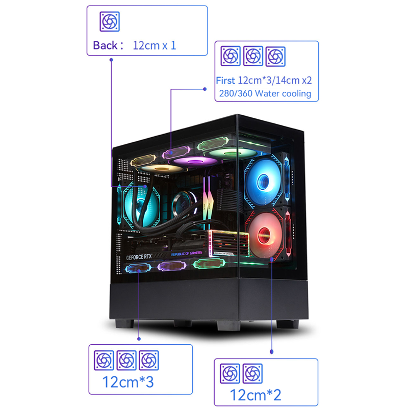 Xuanwu PRO PC Case Sea View Ro - مراجعة Pc Gaming Jonsbo وسعره
