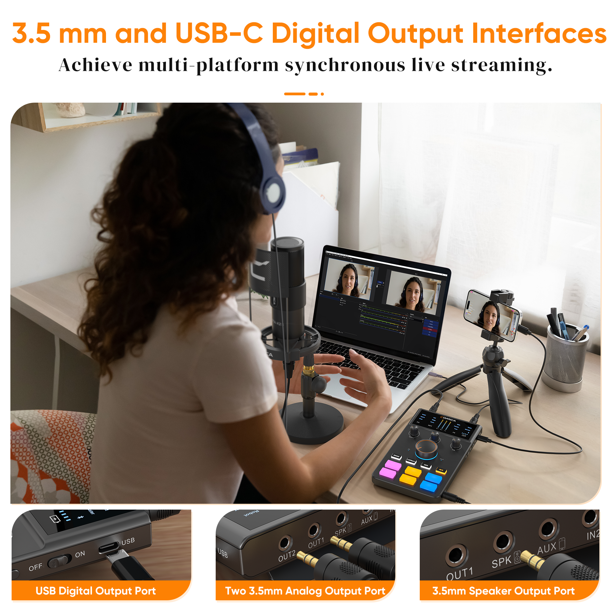 ADCaster C1 Audio Interface, B - مراجعة Gaming Microphone وسعره