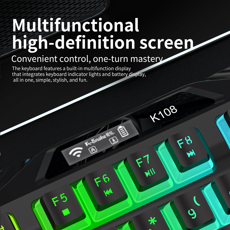 K-Snake 87 Keys Wireless Gamin - مراجعة Anti-Ghosting Keyboard وسعره