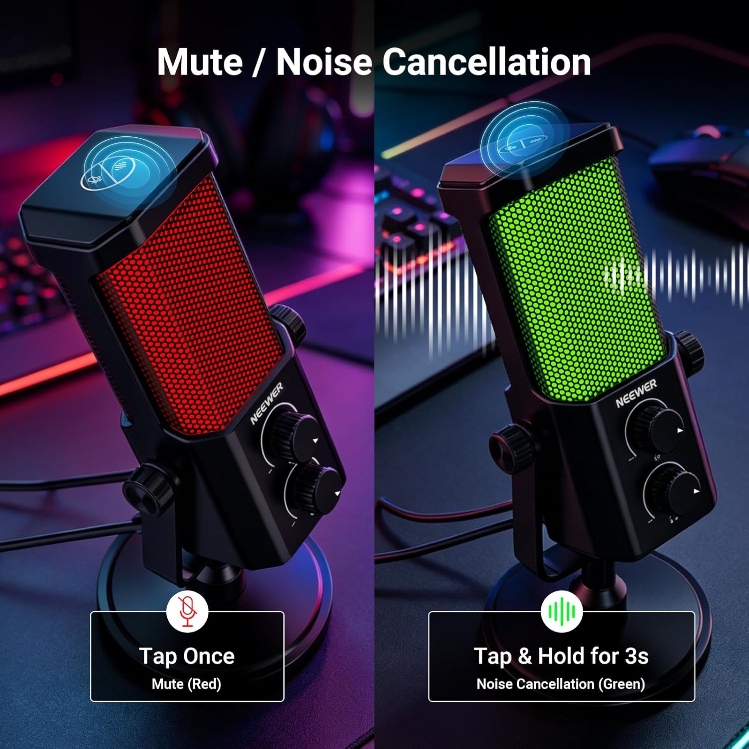 AI USB Podcasting Microphone,  - مراجعة Gaming Microphone وسعره