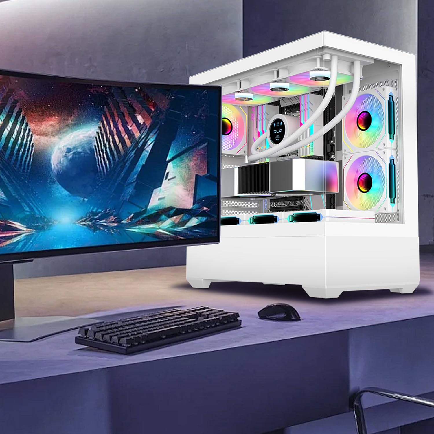 Prism 4 PRO ARGB Fan PC 120mm  - مراجعة Pc Gaming Custom وسعره
