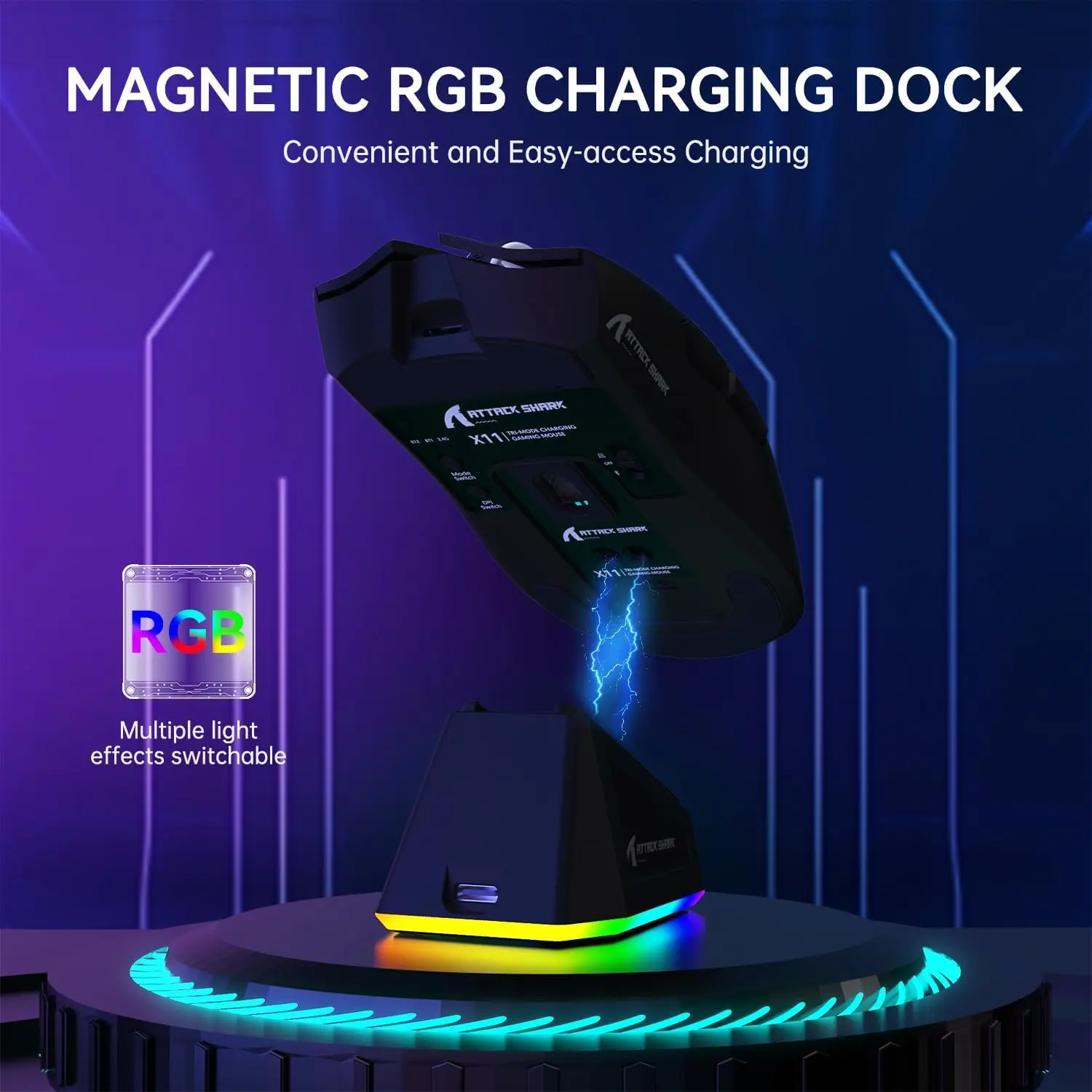 ATTACK SHARK X11 Lightweight T - مراجعة Pc Gaming Rgb وسعره