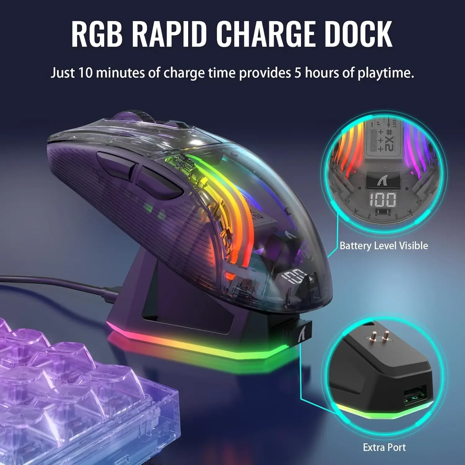 ATTACK SHARK X2 Pro Triple Mod - مراجعة Pc Gaming Rgb وسعره