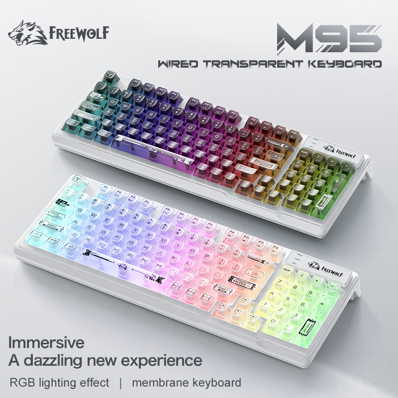 98% Compact Layout Wired RGB S - مراجعة Anti-Ghosting Keyboard وسعره