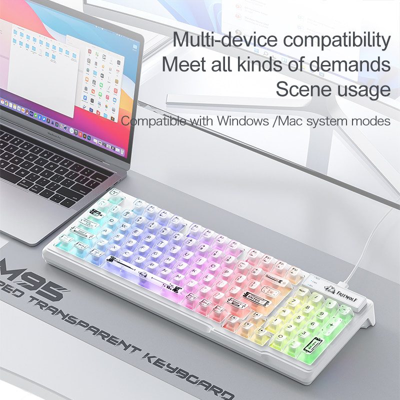 98% Compact Layout Wired RGB S - مراجعة Anti-Ghosting Keyboard وسعره
