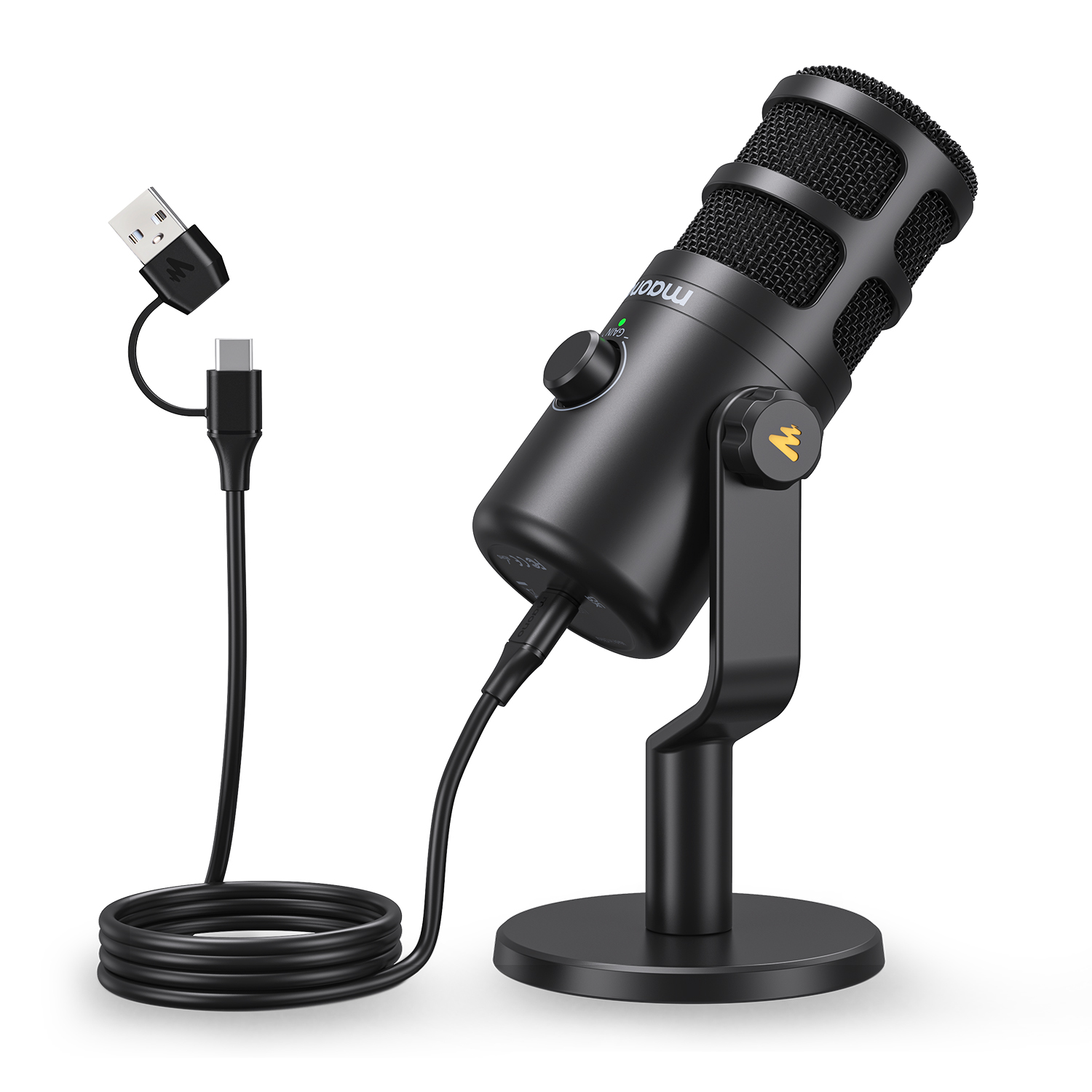 Maono PD100U USB Dynamic Micro - مراجعة Gaming Microphone وسعره