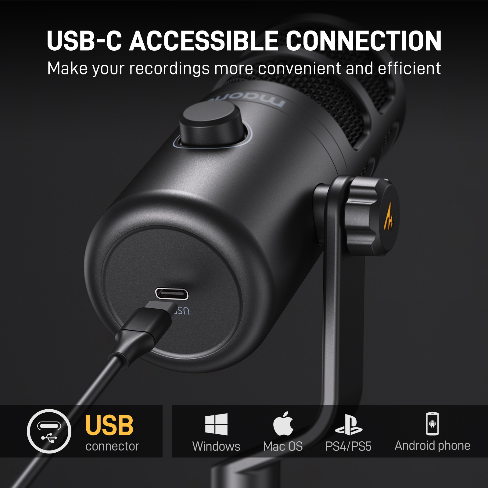 Maono PD100U USB Dynamic Micro - مراجعة Gaming Microphone وسعره
