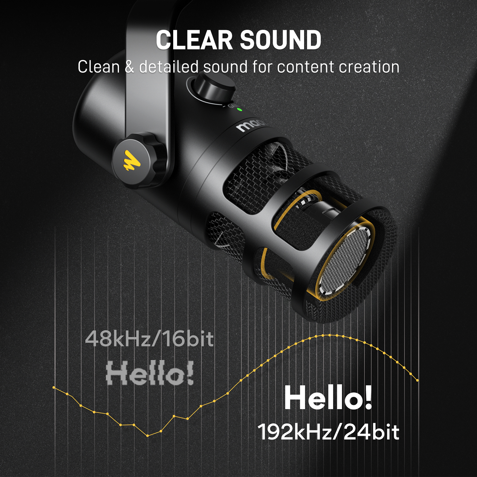 Maono PD100U USB Dynamic Micro - مراجعة Gaming Microphone وسعره