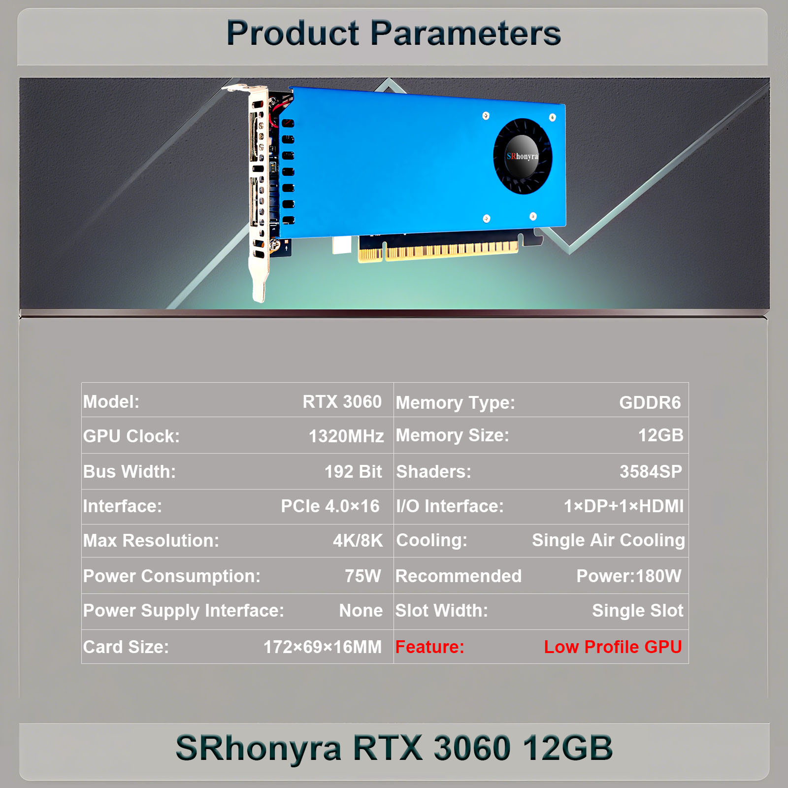SRhonyra RTX 3060 12GB Low Pro - مراجعة Pc Gaming Nvidia 3060 وسعره
