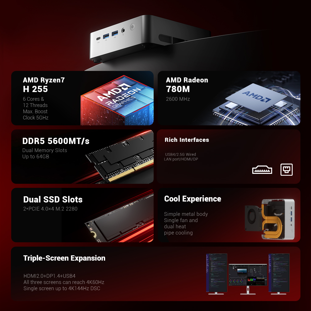 Mini PC 16GB 512GB 7 H255 Mini - مراجعة Pc Gaming Mini وسعره