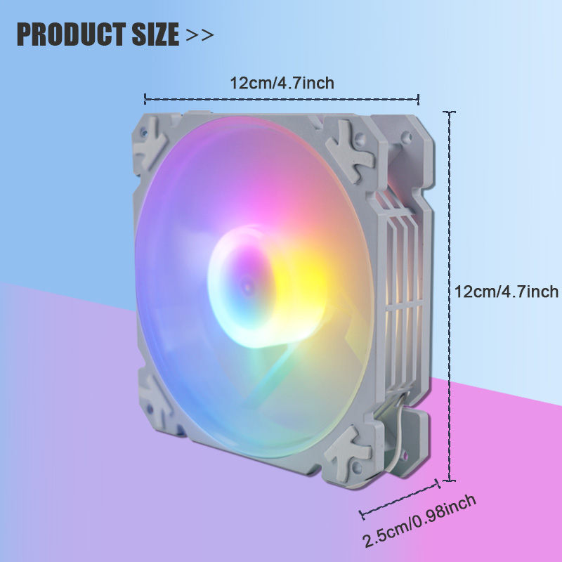MANMU Case Fans RGB Computer C - مراجعة Pc Gaming Rgb وسعره