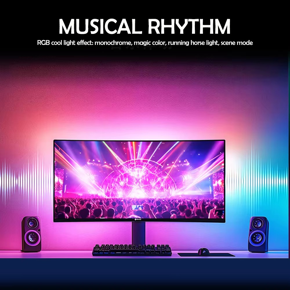 RGB Gaming Lights Strip Monito - مراجعة Pc Gaming Rgb وسعره