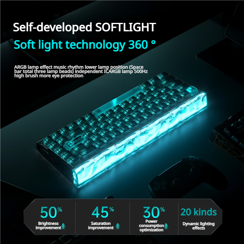 AULA Hero68 XS Tri-Mode Magnet - مراجعة Pc Gaming Uk وسعره