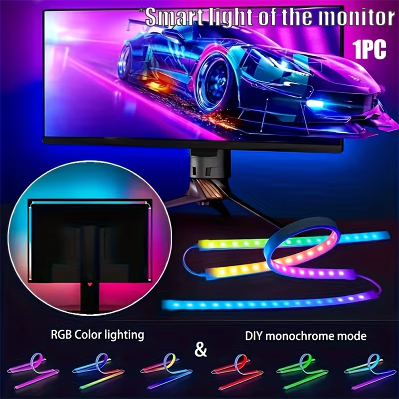 RGB Gaming Lights Strip Monito - مراجعة Pc Gaming Rgb وسعره