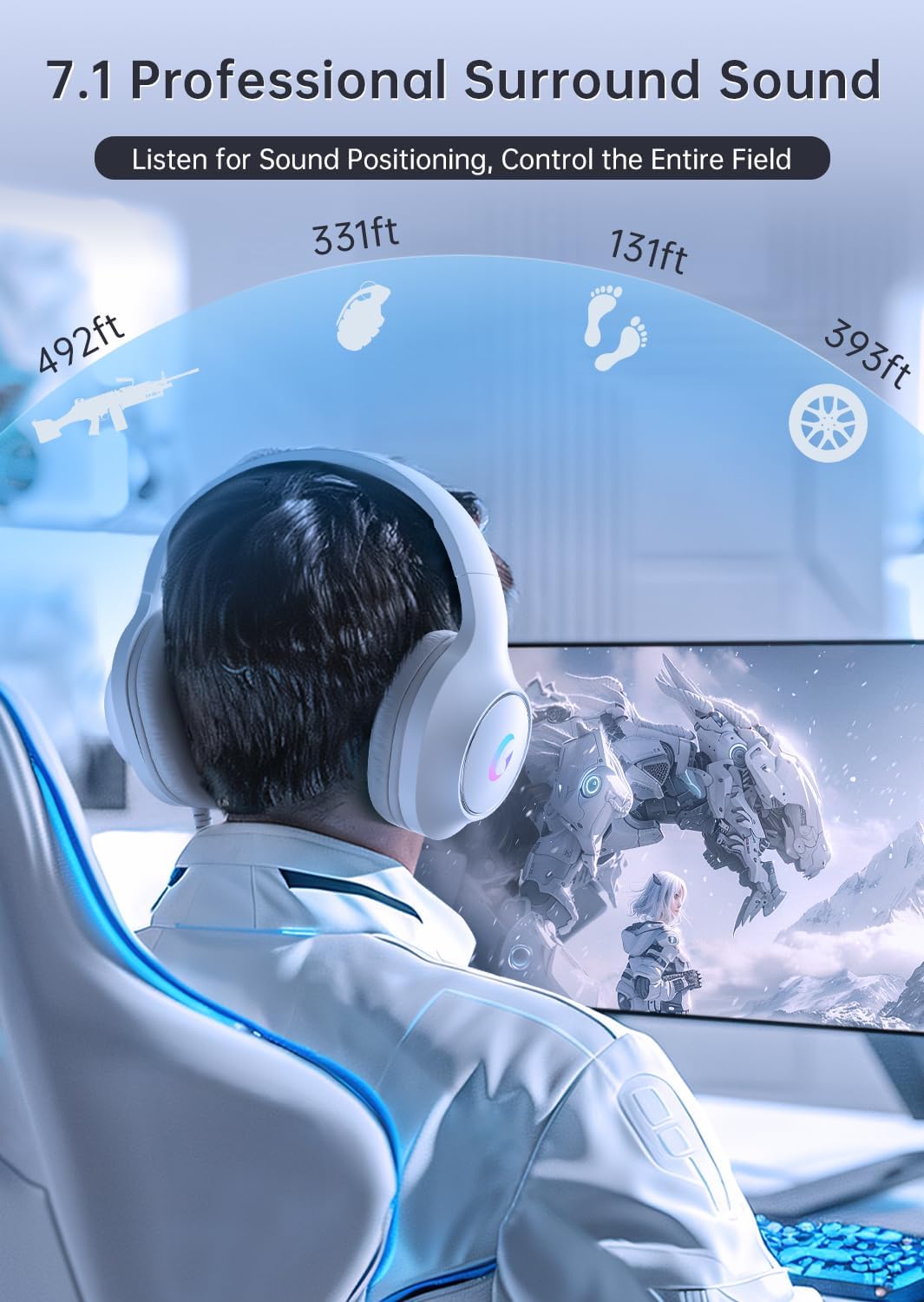 Gaming Headset With 7.1 Surrou - مراجعة Gaming Microphone وسعره