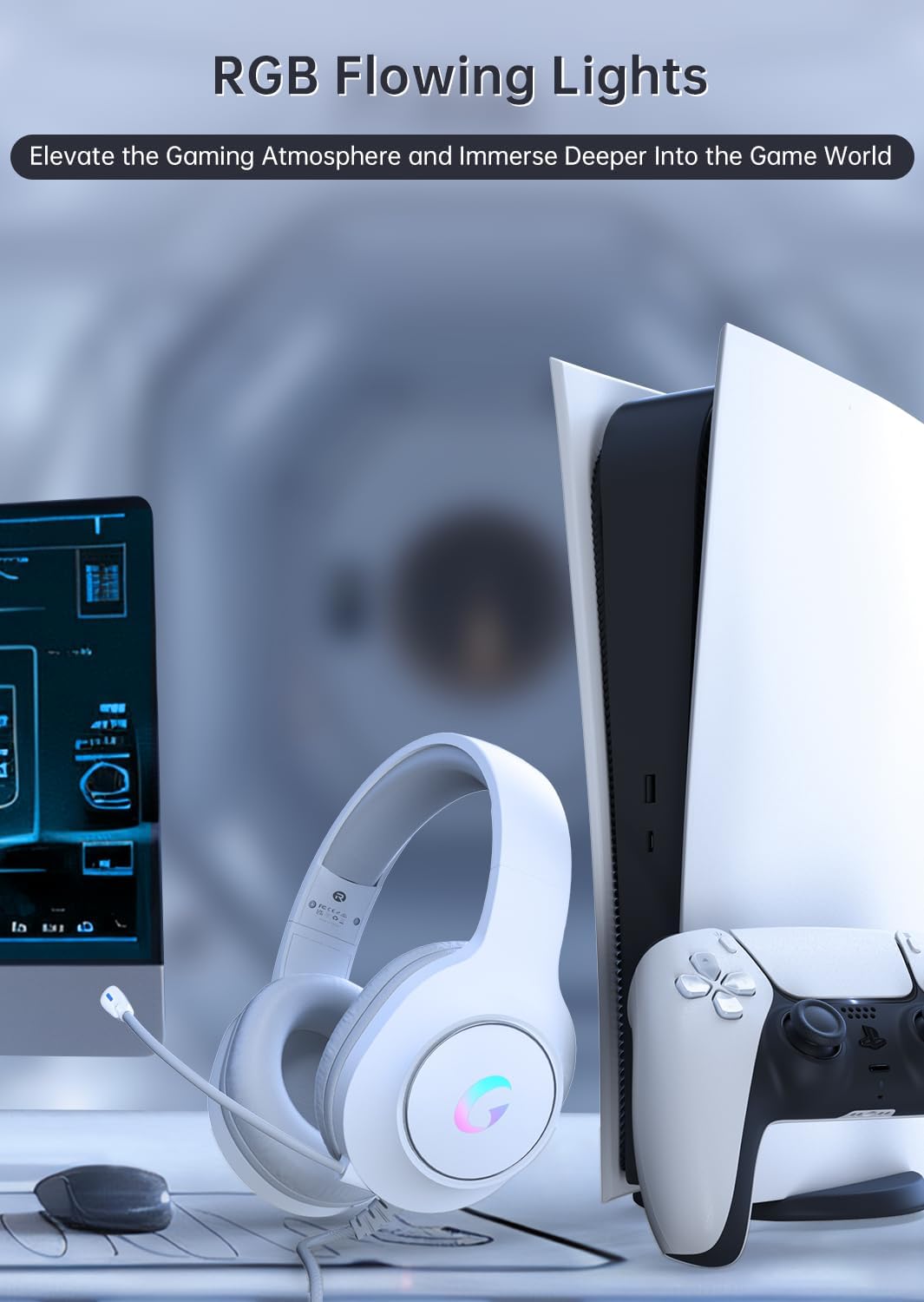 Gaming Headset With 7.1 Surrou - مراجعة Gaming Microphone وسعره