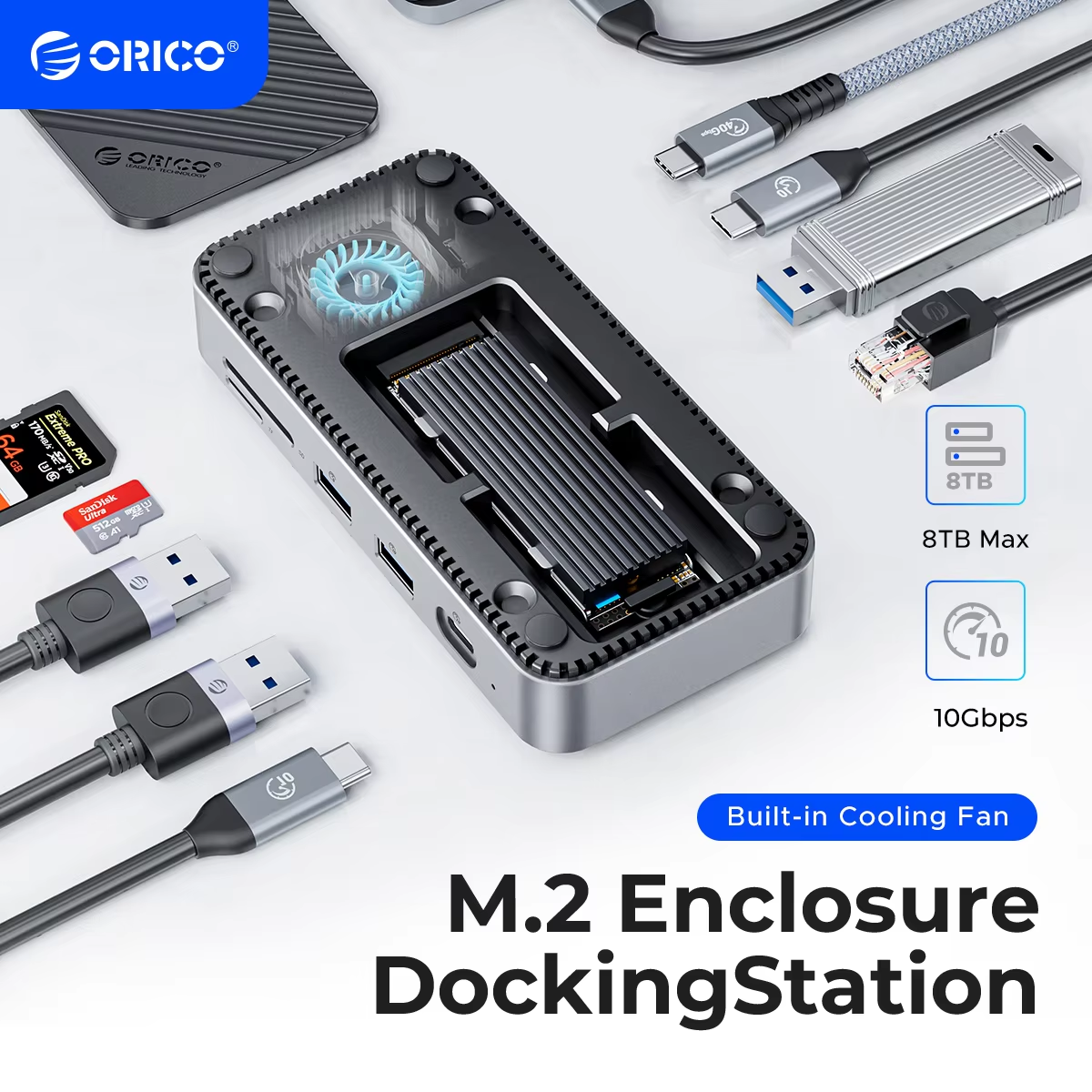 ORICO USB C Display Hub 10Gbps - مراجعة Usb Hub Gaming وسعره