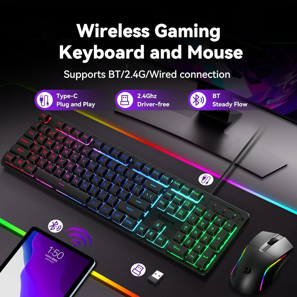 Wireless RGB Gaming Keyboard a - مراجعة Anti-Ghosting Keyboard وسعره