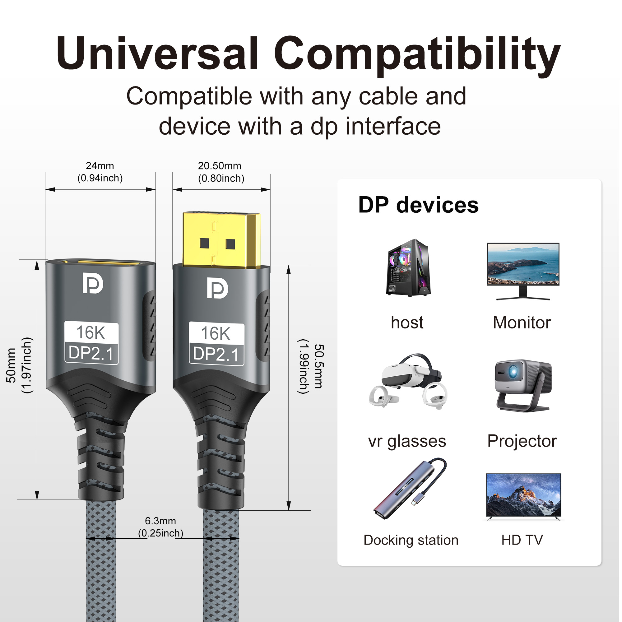 DisplayPort 2.1 Extension Cabl - مراجعة High Refresh Monitor وسعره