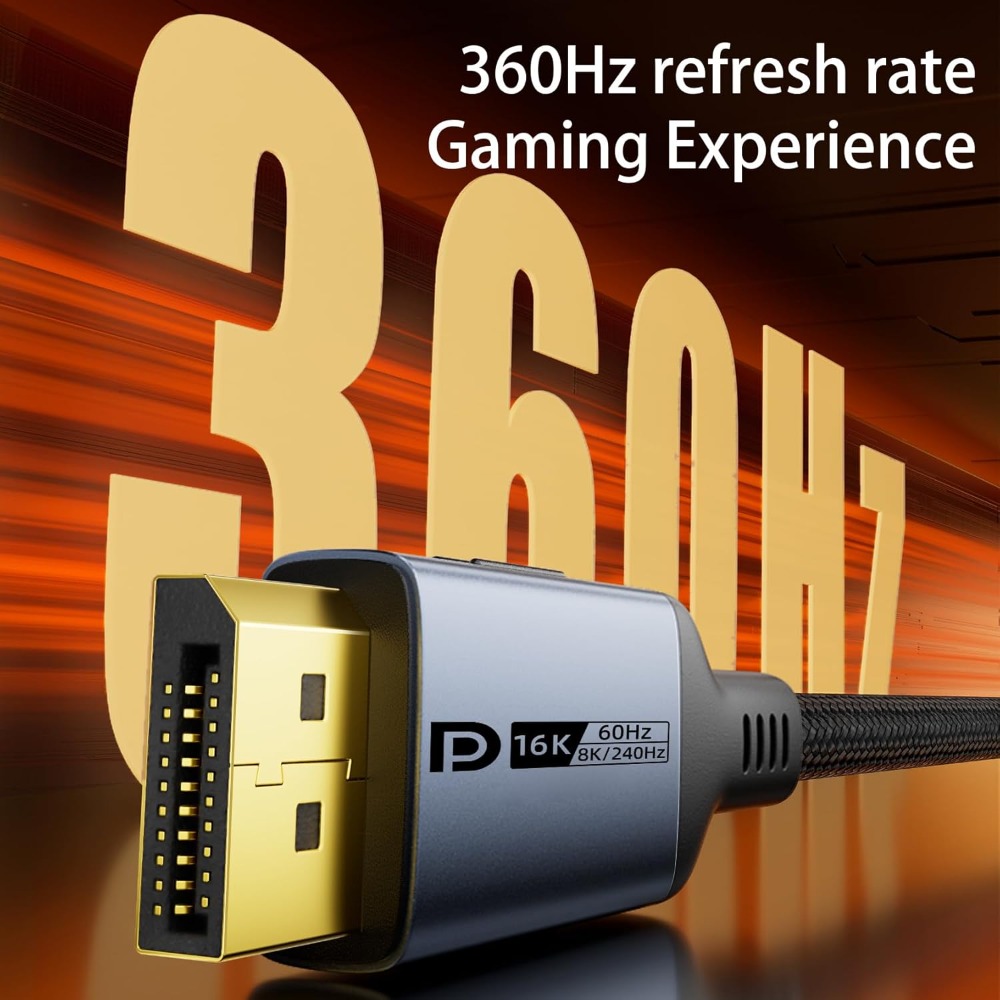 DP 2.1 Cable 3.3ft, 80Gbps 16K - مراجعة Pc Gaming Mini وسعره