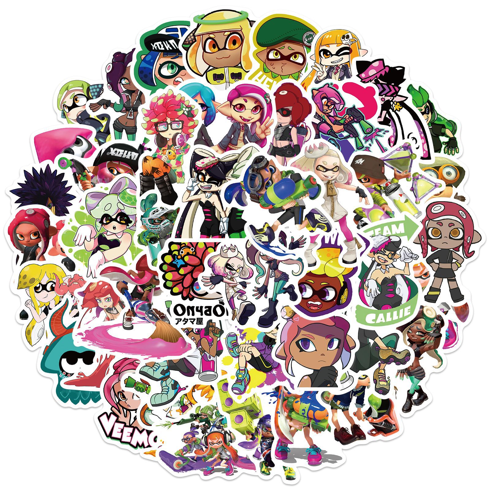 10/30/50pcs  Game Splatoon  Sk - مراجعة Pc Gaming Girl وسعره