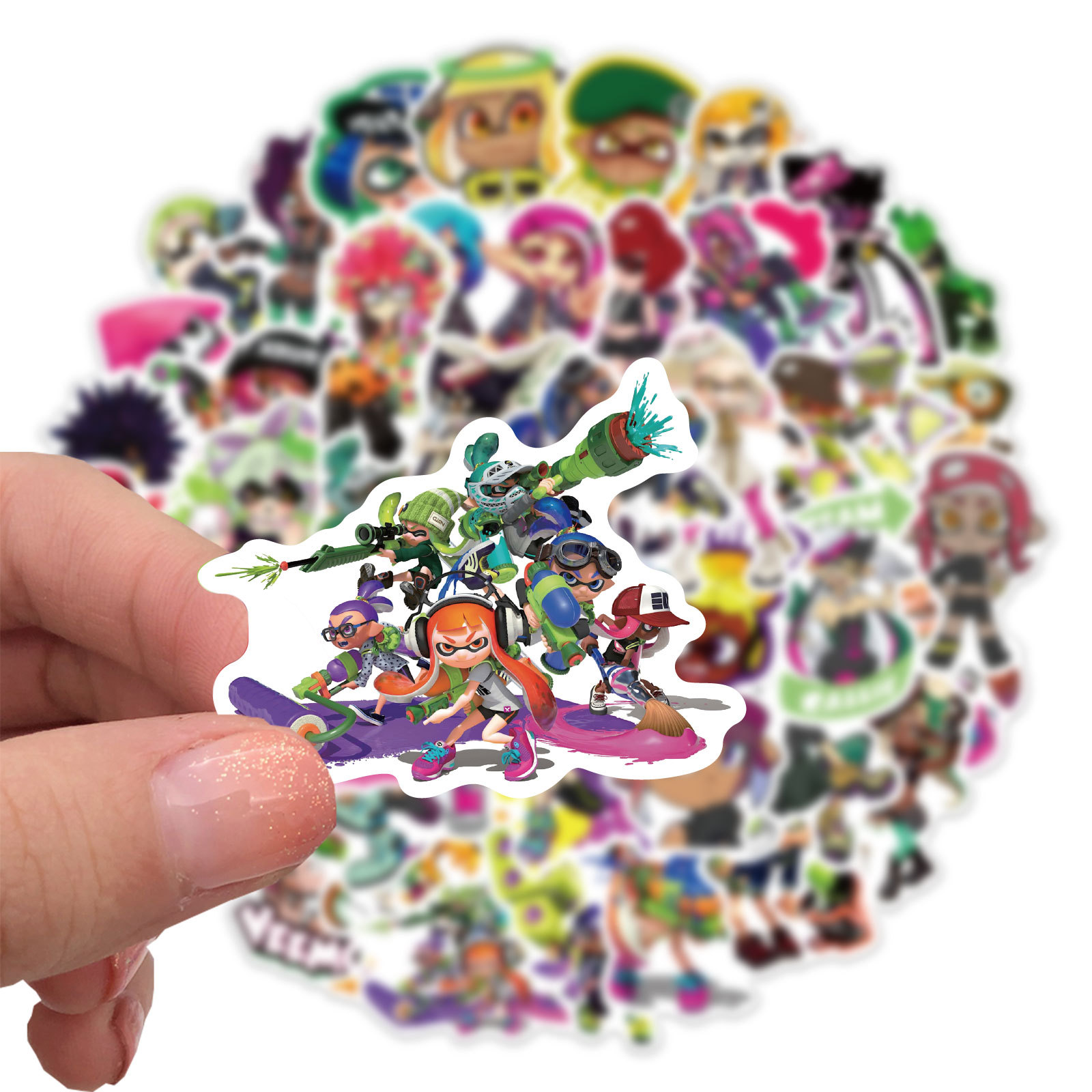 10/30/50pcs  Game Splatoon  Sk - مراجعة Pc Gaming Girl وسعره