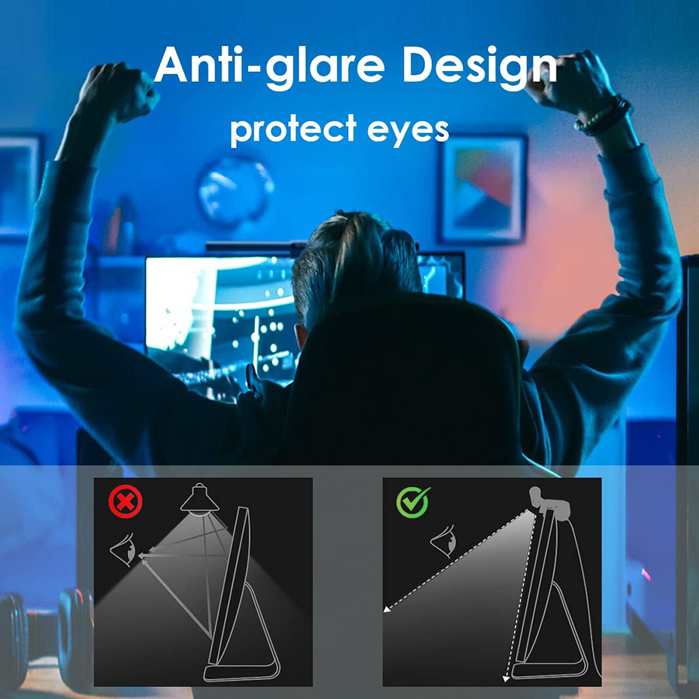 Wiscolor RGB LED Monitor Light - مراجعة Pc Gaming Rgb وسعره
