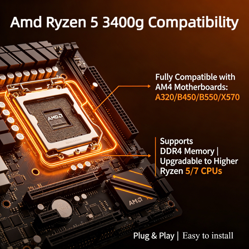 AMD Ryzen 5 3400G 4 Core 8 Thr - مراجعة Pc Gaming Amd Ryzen 5 وسعره