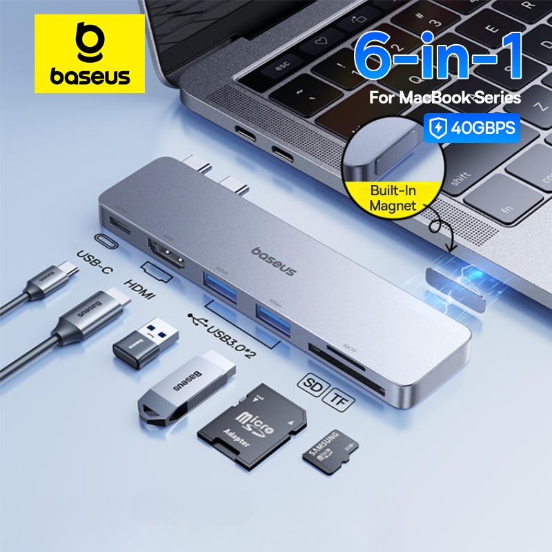 Baseus Dual USB-C Hub to HDMI- - مراجعة Usb Hub Gaming وسعره