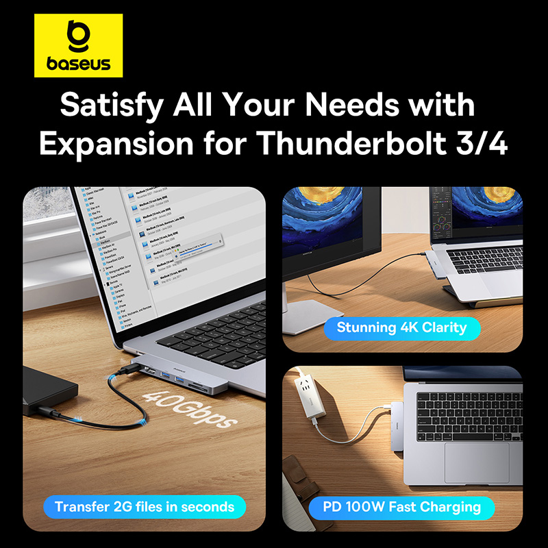 Baseus Dual USB-C Hub to HDMI- - مراجعة Usb Hub Gaming وسعره