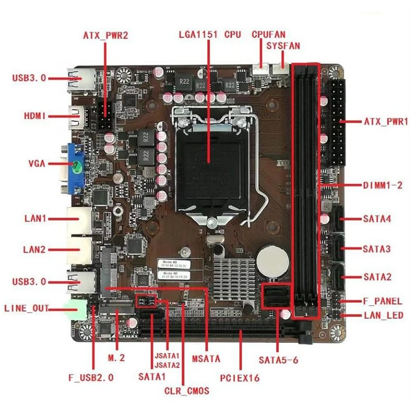 B365 Mini-ITX Motherboard LGA  - مراجعة Pc Gaming I5 وسعره