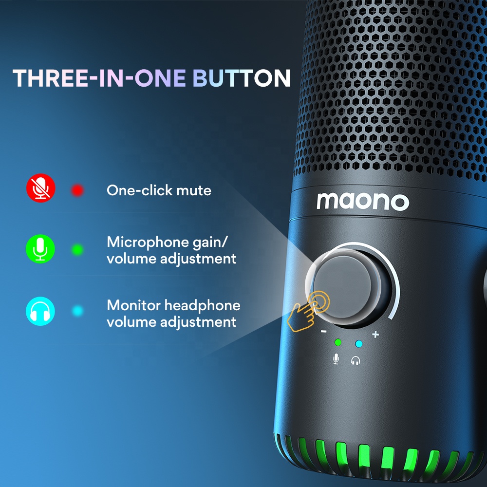 Maono DM30 Programmable RGB Ga - مراجعة Gaming Microphone وسعره